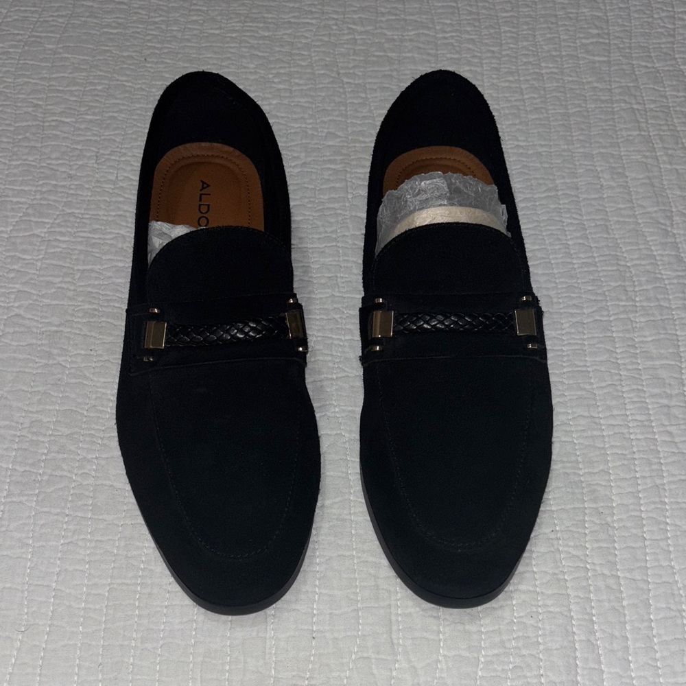 Aldo Men's Elegant Black Slip-On Loafers